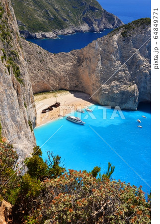 Navagio Beach on Zakynthos Island in Greece 64849771