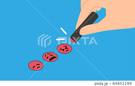はんこ 契約と残念な顔文字のイメージのイラスト素材 はんこ 契約と残念な顔文字のイメージのイラスト素材