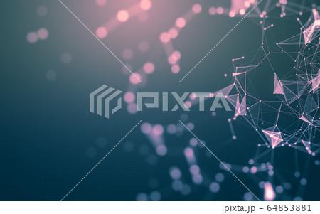 Abstract background. Molecules technology with Abstract background. Molecules technology with 64853881