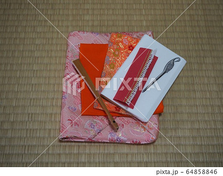 茶道　客の持ち物　数寄屋袋 64858846