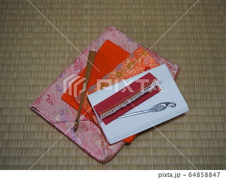 茶道　客の持ち物　数寄屋袋 64858847