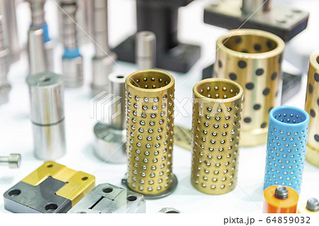 Close-up scene of various type of guide bush. 64859032