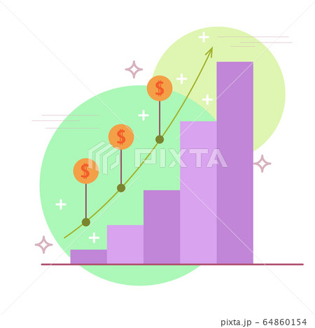 Rouble Dollar rate icon 64860154
