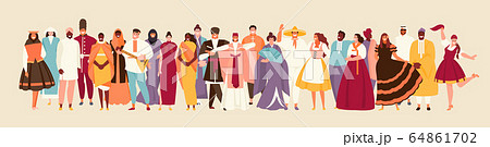 People multinational crowd vector 64861702
