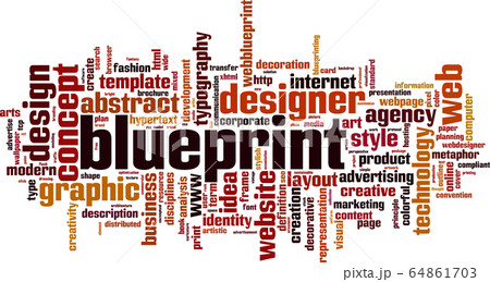 Blueprint word cloud Blueprint word cloud 64861703