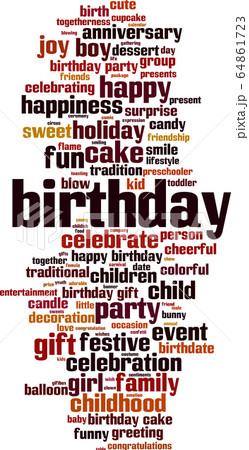 Birthday word cloud Birthday word cloud 64861723