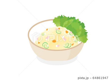 ポテトサラダのイラスト素材