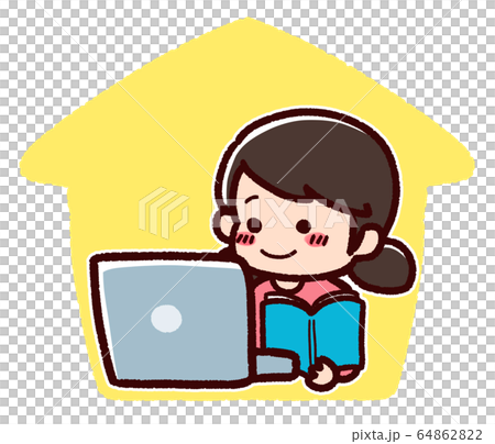 孩子們在家網上學習 64862822