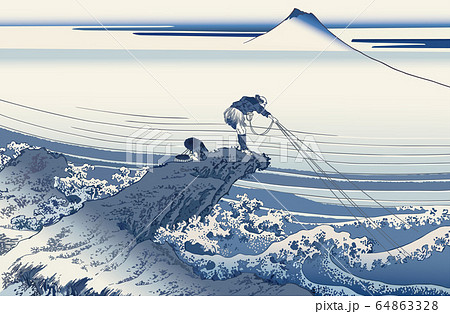 富嶽三十六景／甲州石班澤 64863328