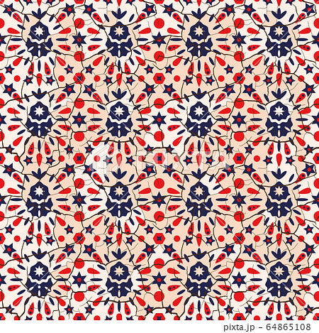 Indian abstract seamless background 64865108