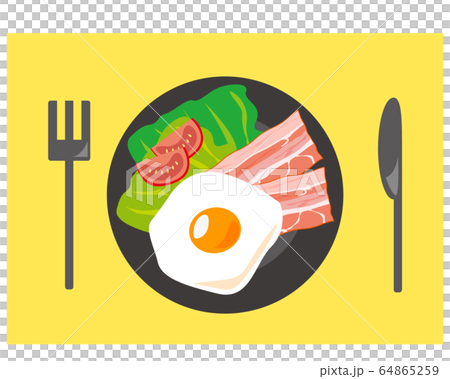 Bacon Ingredients Processed Food Fried Egg Egg Bacon Ingredients Processed Food Fried Egg Egg 64865259
