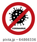 Coronavirus warning sign. Pandemic outbreak medical concept. 64866336