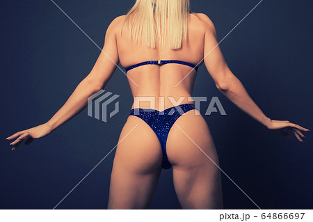 Close up Perfect body Fitness woman bodybuilder in Close up Perfect body Fitness woman bodybuilder in 64866697