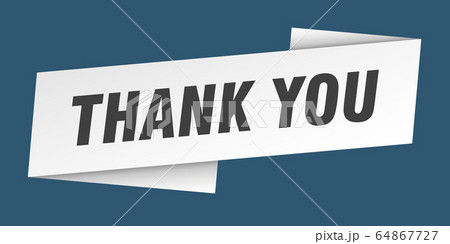 thank you banner template. thank you ribbon label thank you banner template. thank you ribbon label 64867727