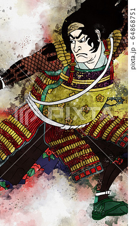 太平記尼崎合戦中国引返しの図　その2 水彩バージョン 64868751