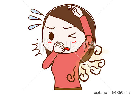 脇の下が臭くて気になる女性 64869217