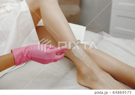 Gel for laser on a woman's skin Gel for laser on a woman's skin 64869575