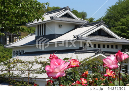 かわら館のバラ園 かわら館のバラ園 64871501