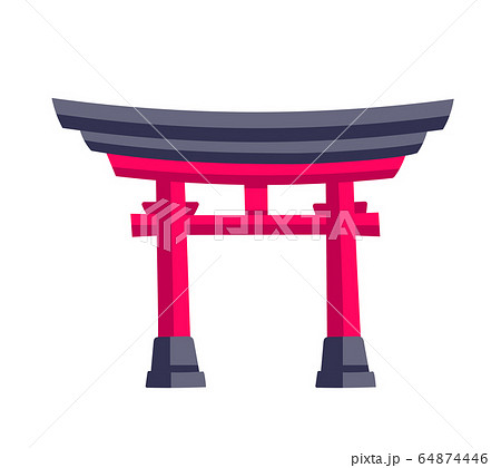 Traditional japanese gate. Traditional japanese gate. 64874446