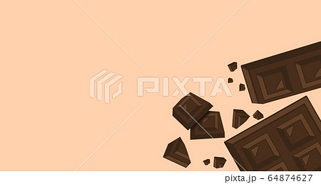 チョコレート チョコ Chocolate 壁紙 ブラウン 背景 素材のイラスト素材