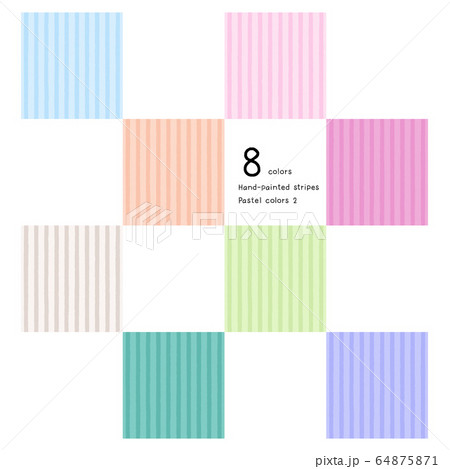 ストライプ 手描き パターン ストライプ 手描き パターン 64875871