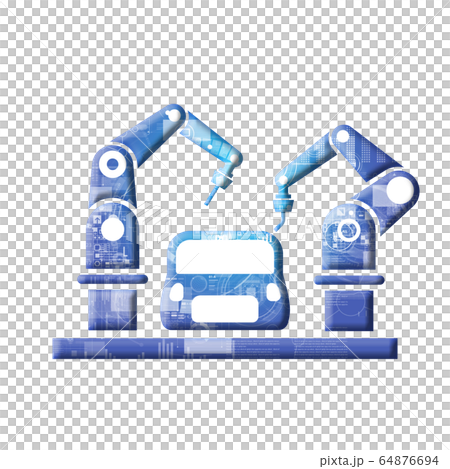 藍色圖標系列 64876694