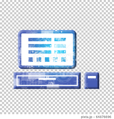 藍色圖標系列 64876696