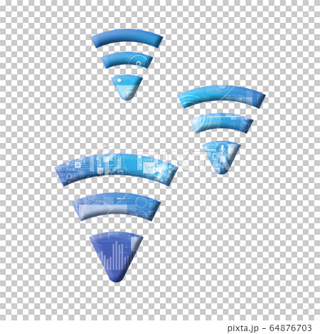 Blue icon series 64876703