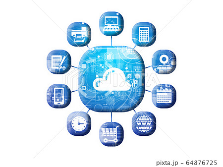 青　アイコンシリーズ 64876725