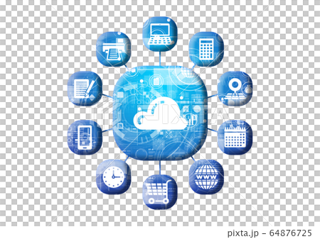 青　アイコンシリーズ 64876725