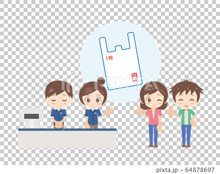 人物＿レジ＿エコの提案 64878697