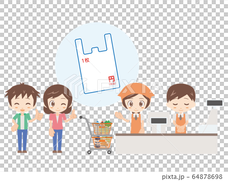 人物＿レジ＿エコの提案 64878698