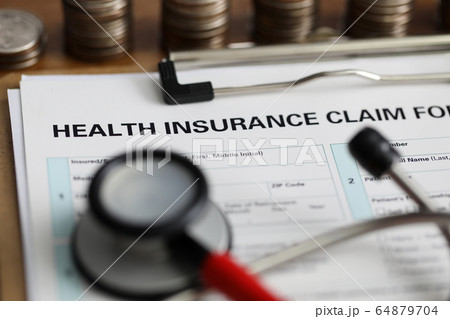 Filling out document health insurance claim form Filling out document health insurance claim form 64879704