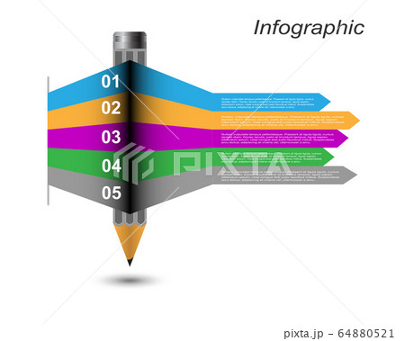 Info-graphic design template. Idea to display ranking and statistics. 64880521