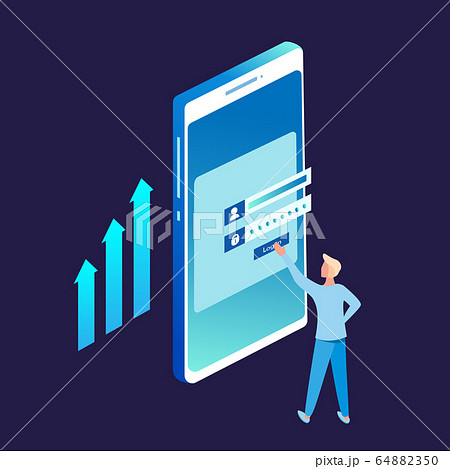 Registration form or login user interface. A... - Stock Illustration  [64882350] - PIXTA