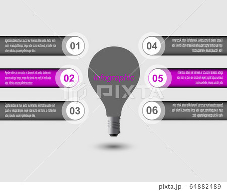 Info-graphic design template. Idea to display ranking and statistics. 64882489