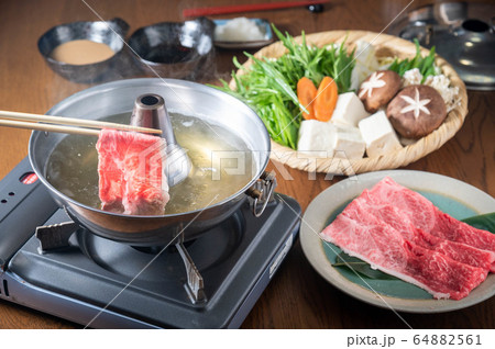 beef shabushabu, japanese traditional hot pot beef shabushabu, japanese traditional hot pot 64882561