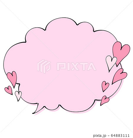 Speech Bubble Heart Stock Illustration