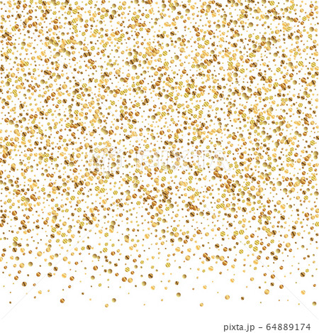 Gold confetti luxury sparkling confetti. Scattered Gold confetti luxury sparkling confetti. Scattered 64889174