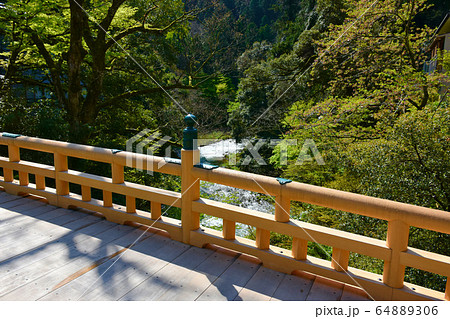 山中温泉 鶴仙渓 こおろぎ橋 山中温泉 鶴仙渓 こおろぎ橋 64889306