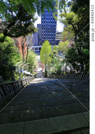 東京 愛宕神社 出世の石段 東京 愛宕神社 出世の石段 64890415