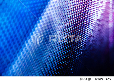 CloseUp LED blurred screen. LED soft focus 64891325