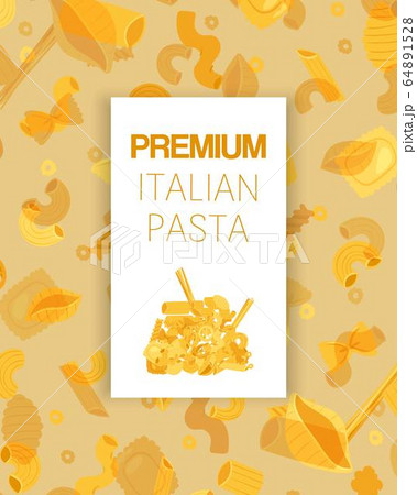 Different types of pasta traditional italian food Vector Image