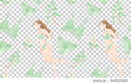 女模特和內衣圖案 女模特和內衣圖案 64892800