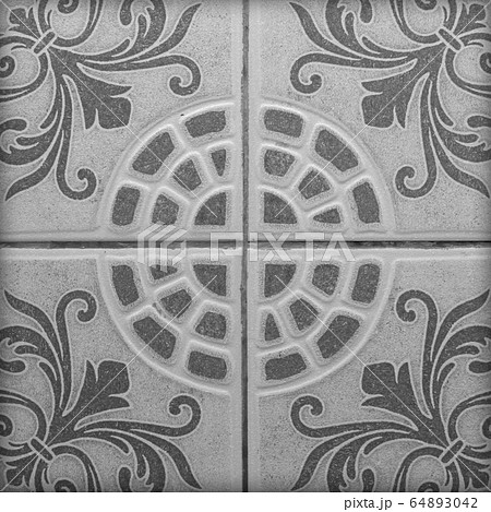 Patterned marble floor. Patterned marble floor. 64893042