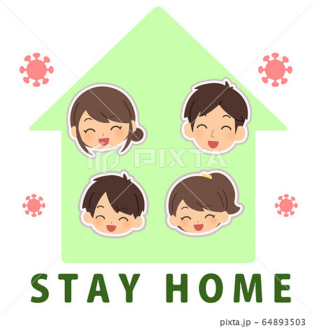 外出自粛 家族 コロナウィルス 外出自粛 家族 コロナウィルス 64893503