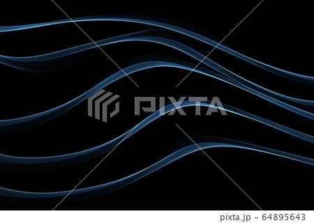 abstract Eco fresh blue smoke flame lines isolated on black background. Spring healthy illustration overlay abstract Eco fresh blue smoke flame lines isolated on black background. Spring healthy illustration overlay 64895643