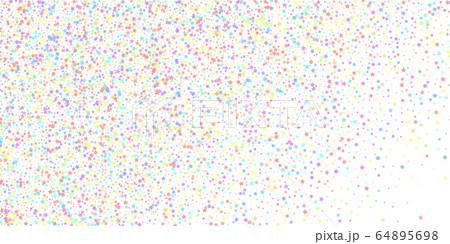 Festive confetti. Celebration stars. Colorful star 64895698