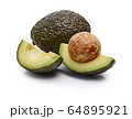 Avocado Isolated on White Background 64895921
