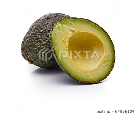 Avocado Isolated on White Background Avocado Isolated on White Background 64896104